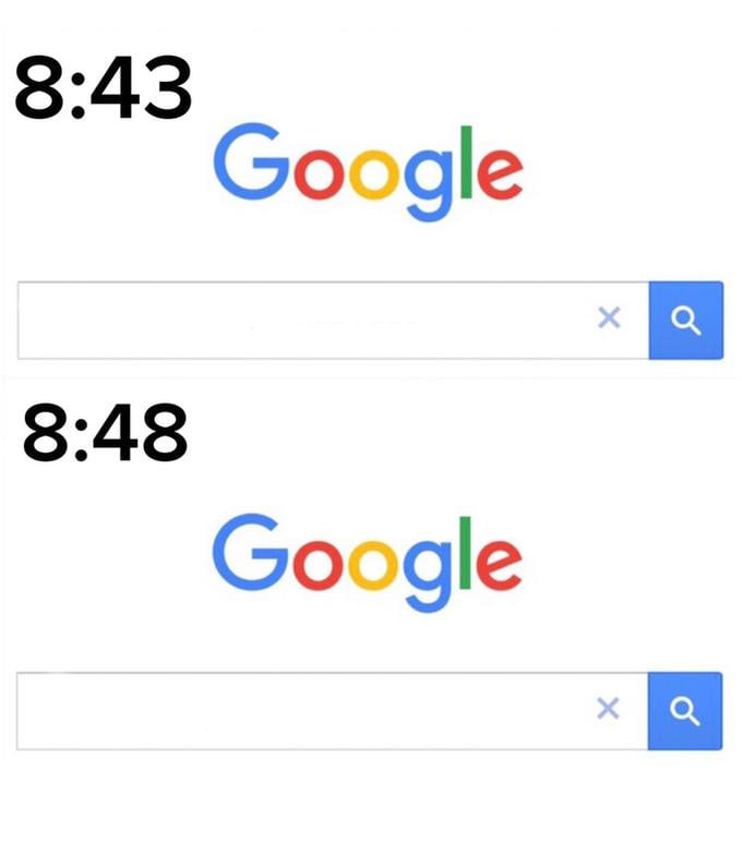 google before after Blank Meme Template