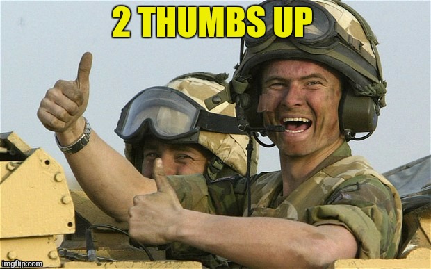 2 THUMBS UP | made w/ Imgflip meme maker
