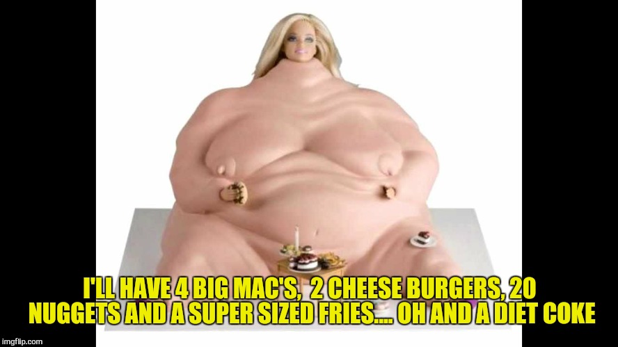 I'LL HAVE 4 BIG MAC'S,  2 CHEESE BURGERS, 20 NUGGETS AND A SUPER SIZED FRIES.... OH AND A DIET COKE | made w/ Imgflip meme maker