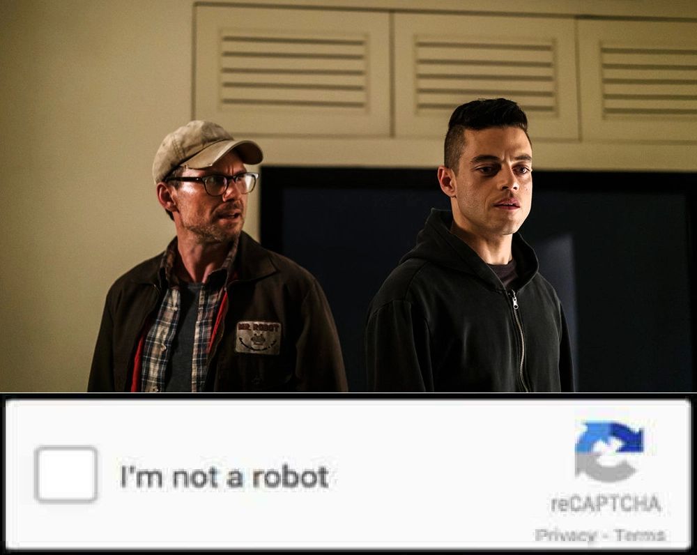 Mr.Robot Captcha Blank Meme Template