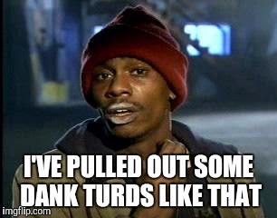 Y'all Got Any More Of That Meme | I'VE PULLED OUT SOME DANK TURDS LIKE THAT | image tagged in memes,yall got any more of | made w/ Imgflip meme maker