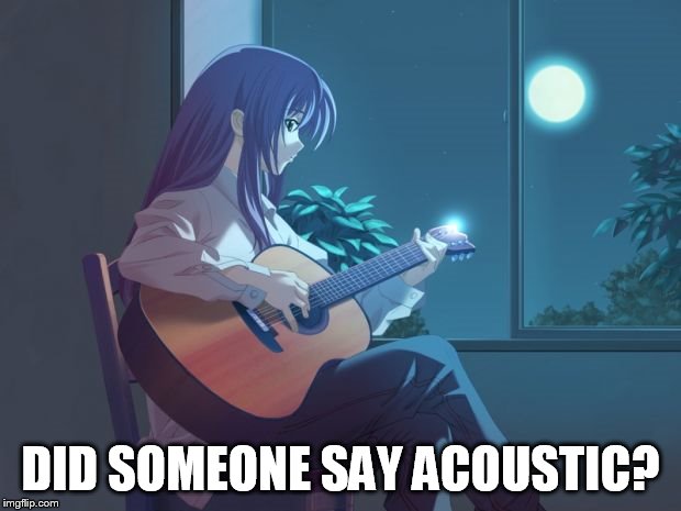 DID SOMEONE SAY ACOUSTIC? | made w/ Imgflip meme maker