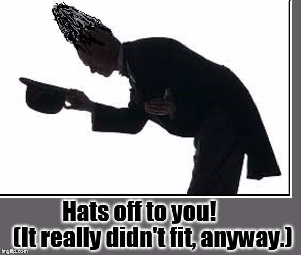 "Cock your hat; angles are attitudes." —Frank Sinatra | Hats off to you!        (It really didn't fit, anyway.) | image tagged in vince vance,hats off to you,dude with tall hair,hair meme,if the hat fits,memes | made w/ Imgflip meme maker