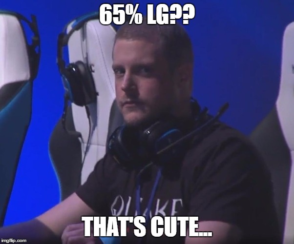 65% LG?? THAT'S CUTE... | made w/ Imgflip meme maker