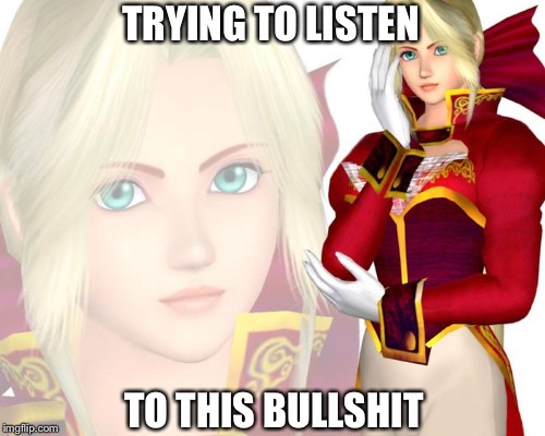 Helena DOA  | TRYING TO LISTEN; TO THIS BULLSHIT | image tagged in memes,funny,relateable | made w/ Imgflip meme maker