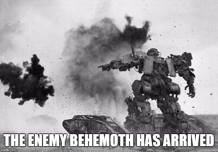 When your playing Battlefield 1.... | THE ENEMY BEHEMOTH HAS ARRIVED | image tagged in transformers landship the last knight,battlefield 1,battlefield,transformers,ww1,wwi | made w/ Imgflip meme maker