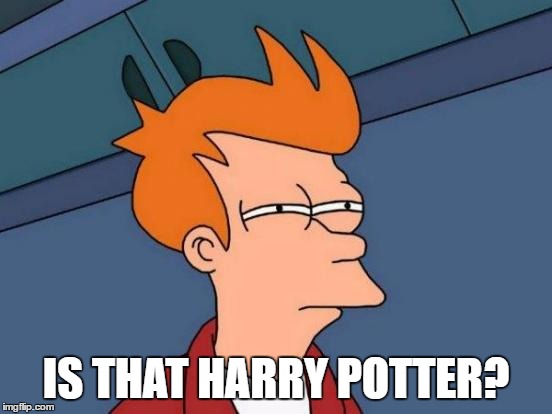 Futurama Fry Meme | IS THAT HARRY POTTER? | image tagged in memes,futurama fry | made w/ Imgflip meme maker