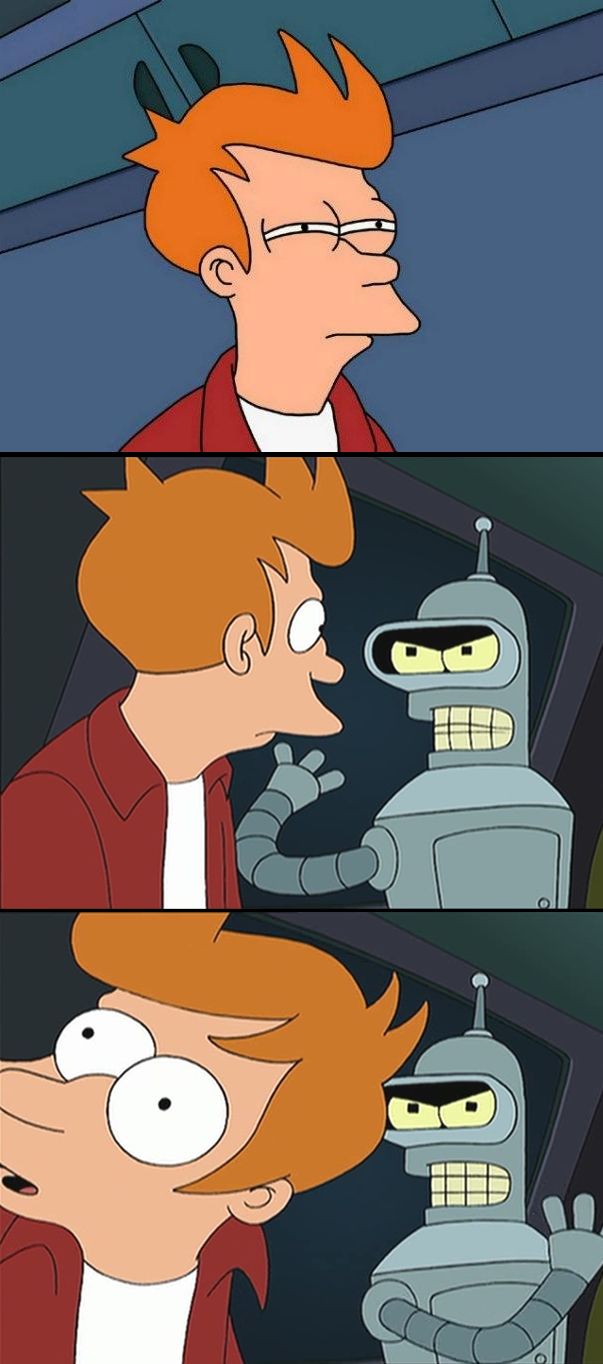 High Quality Bender slap Fry Blank Meme Template