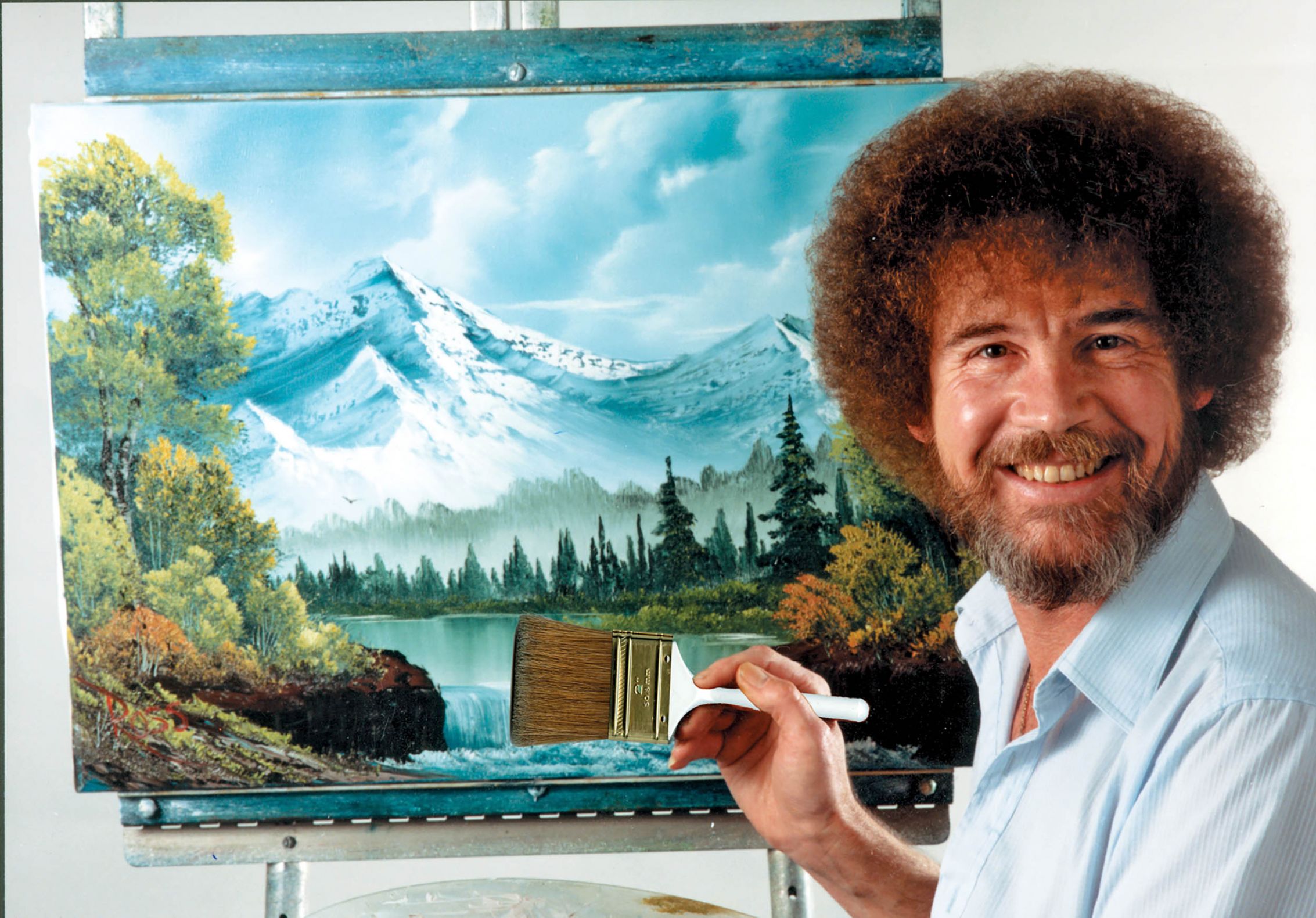 bob ross Blank Meme Template