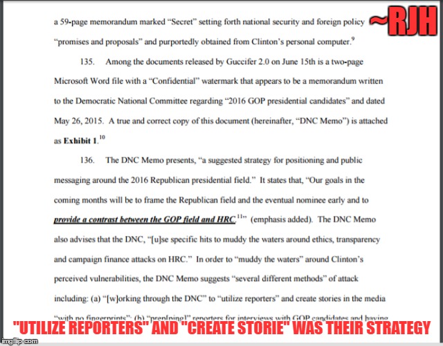 Demomcrat Party's Lies and Deceit  | ~RJH; "UTILIZE REPORTERS" AND "CREATE STORIE" WAS THEIR STRATEGY | image tagged in gifs,truth,patriots | made w/ Imgflip meme maker