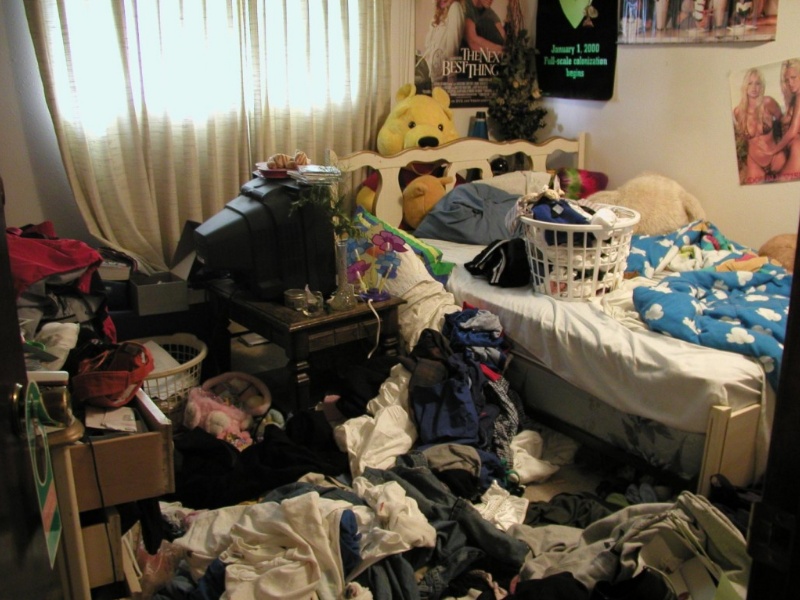 Messy bedroom Blank Meme Template
