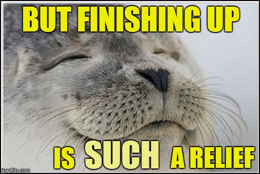 BUT FINISHING UP A RELIEF IS SUCH | made w/ Imgflip meme maker