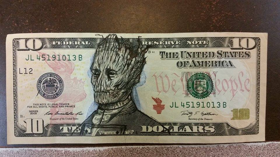 High Quality Groot money Blank Meme Template