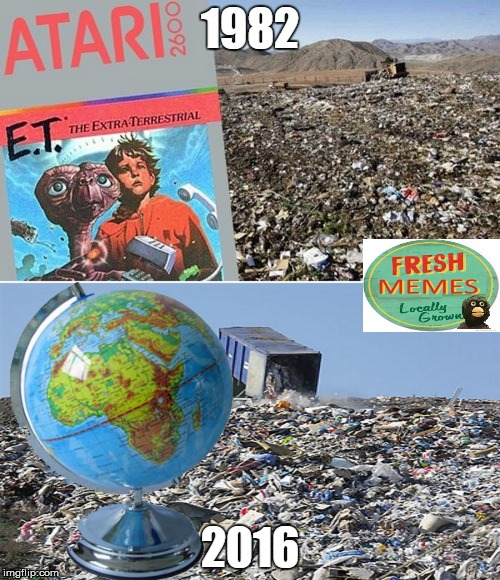 Throw away the globe | image tagged in atari,et,globe,flat earth | made w/ Imgflip meme maker