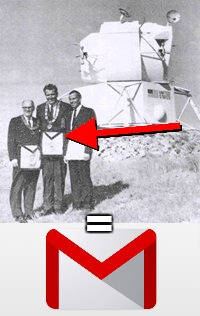 Masonic Moon Mail | image tagged in gmail,masonic,matrix,moon,google | made w/ Imgflip meme maker
