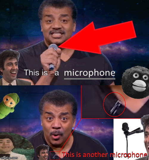 Scientism gravity nonsense | image tagged in neil degrasse tyson,flat earth,microphone,theory of gravity | made w/ Imgflip meme maker