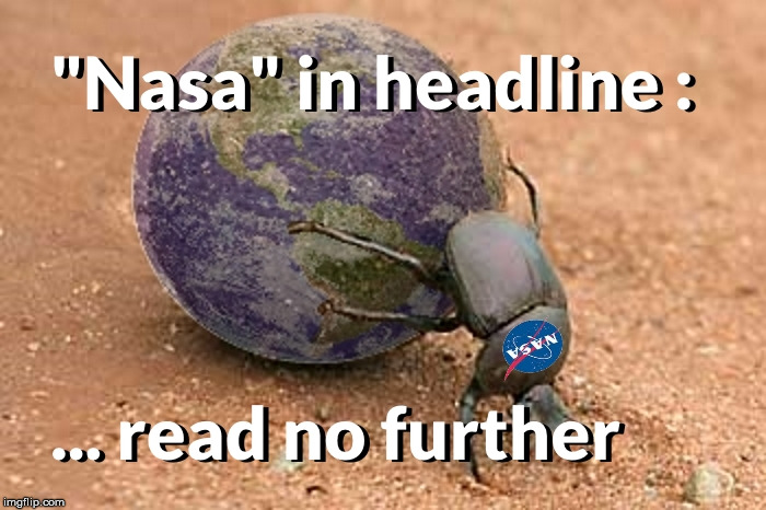 Nasa "discovers.." | image tagged in meme,nasa,bullshit,fake,dung beetle | made w/ Imgflip meme maker