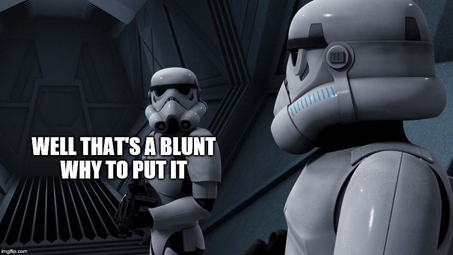 WELL THAT'S A BLUNT WHY TO PUT IT | made w/ Imgflip meme maker