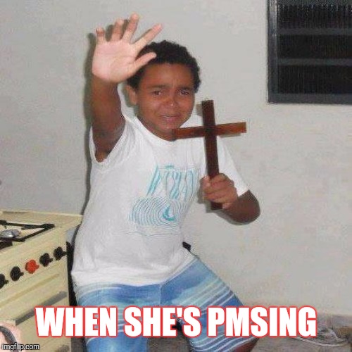 WHEN SHE'S PMSING | made w/ Imgflip meme maker