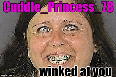 Cuddle_Princess_78 winked at you | made w/ Imgflip meme maker