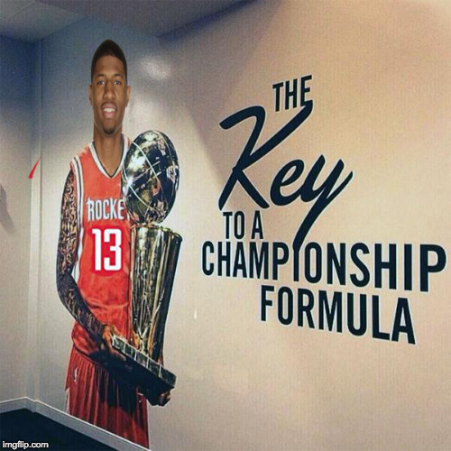 image tagged in paul george key to a championship formula | made w/ Imgflip meme maker
