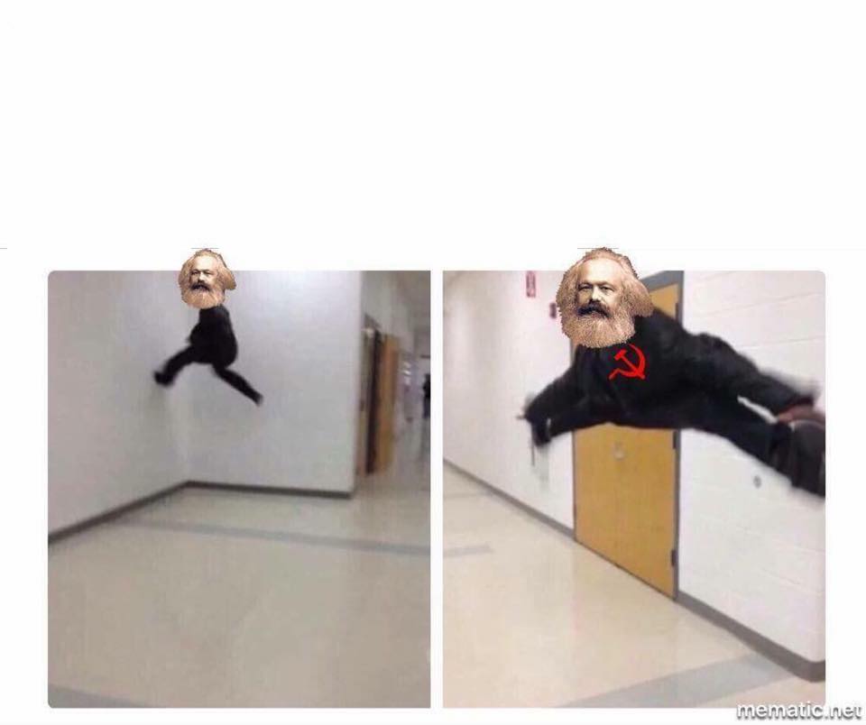 Marx: The Floor is Capitalism Blank Meme Template