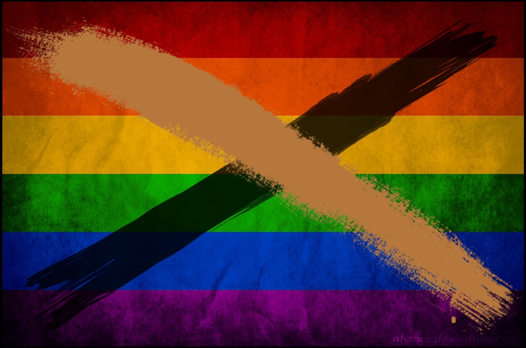 Black LGBT Flag Blank Meme Template