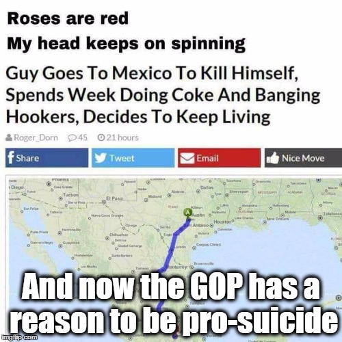 And now the GOP has a reason to be pro-suicide | image tagged in mexico cokes and hoes,mexico,gop,republicans,cocaine,hoes | made w/ Imgflip meme maker