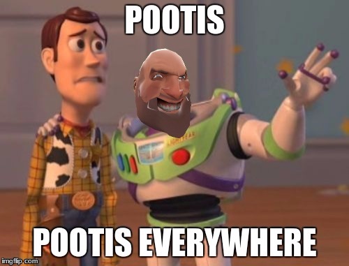 Pootis Everywhere | image tagged in pootis,heavy_pootis_tf2 | made w/ Imgflip meme maker