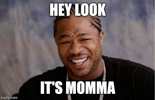 Yo Dawg Heard You Meme | HEY LOOK IT'S MOMMA | image tagged in memes,yo dawg heard you | made w/ Imgflip meme maker
