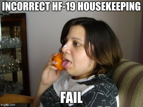 Wrong Number Rita Meme | INCORRECT HF-19 HOUSEKEEPING; FAIL | image tagged in memes,wrong number rita | made w/ Imgflip meme maker