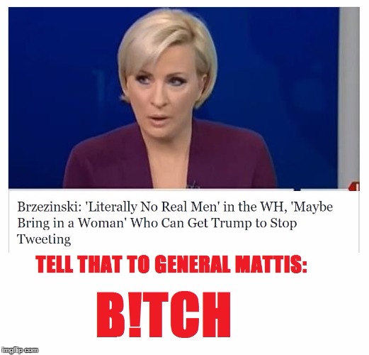 Tell that to General Mattis | image tagged in politics,political,political meme,liberal logic | made w/ Imgflip meme maker
