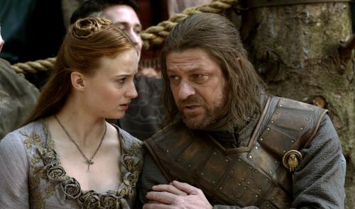 sansa and ned Blank Meme Template