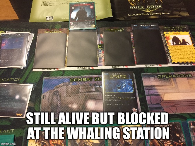 STILL ALIVE BUT BLOCKED AT THE WHALING STATION | made w/ Imgflip meme maker