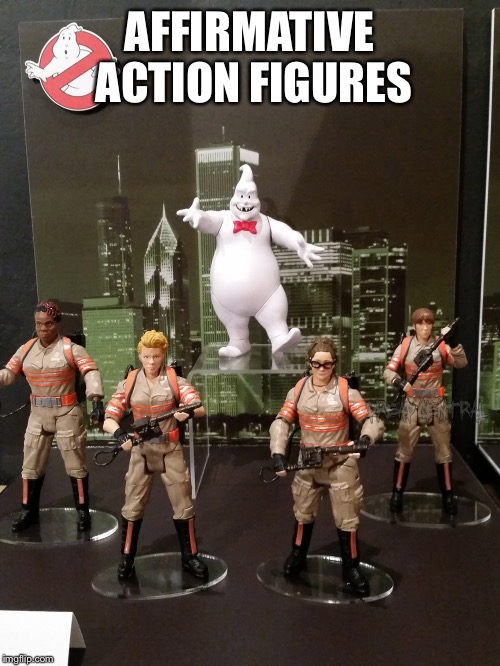 AFFIRMATIVE ACTION FIGURES | image tagged in affirmative action figures | made w/ Imgflip meme maker