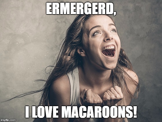 ERMERGERD, I LOVE MACAROONS! | made w/ Imgflip meme maker