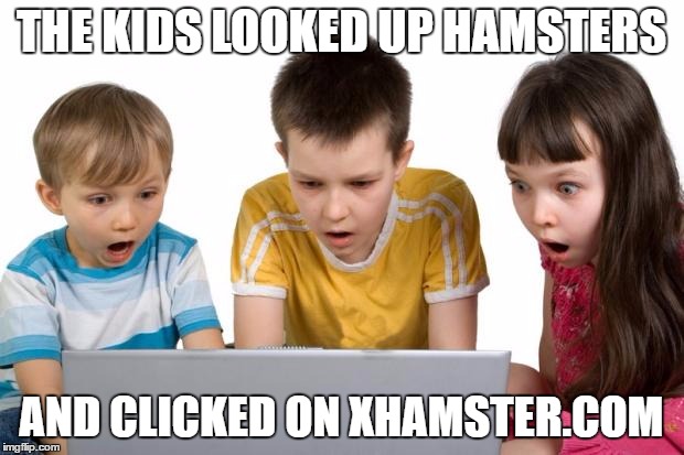 first day on the internet kids | THE KIDS LOOKED UP HAMSTERS; AND CLICKED ON XHAMSTER.COM | image tagged in first day on the internet kids,memes | made w/ Imgflip meme maker