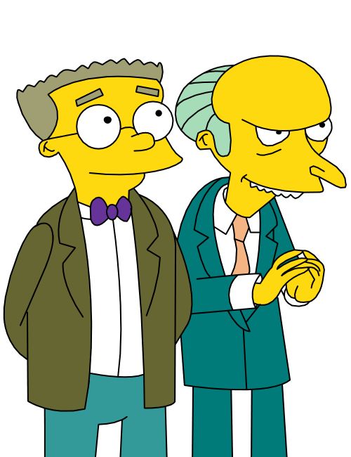 High Quality mr burns mr smithers Blank Meme Template