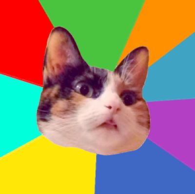 High Quality Trollface cat Blank Meme Template