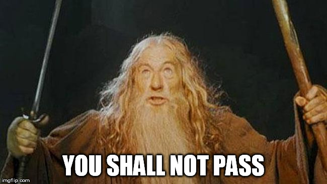 YOU SHALL NOT PASS | made w/ Imgflip meme maker