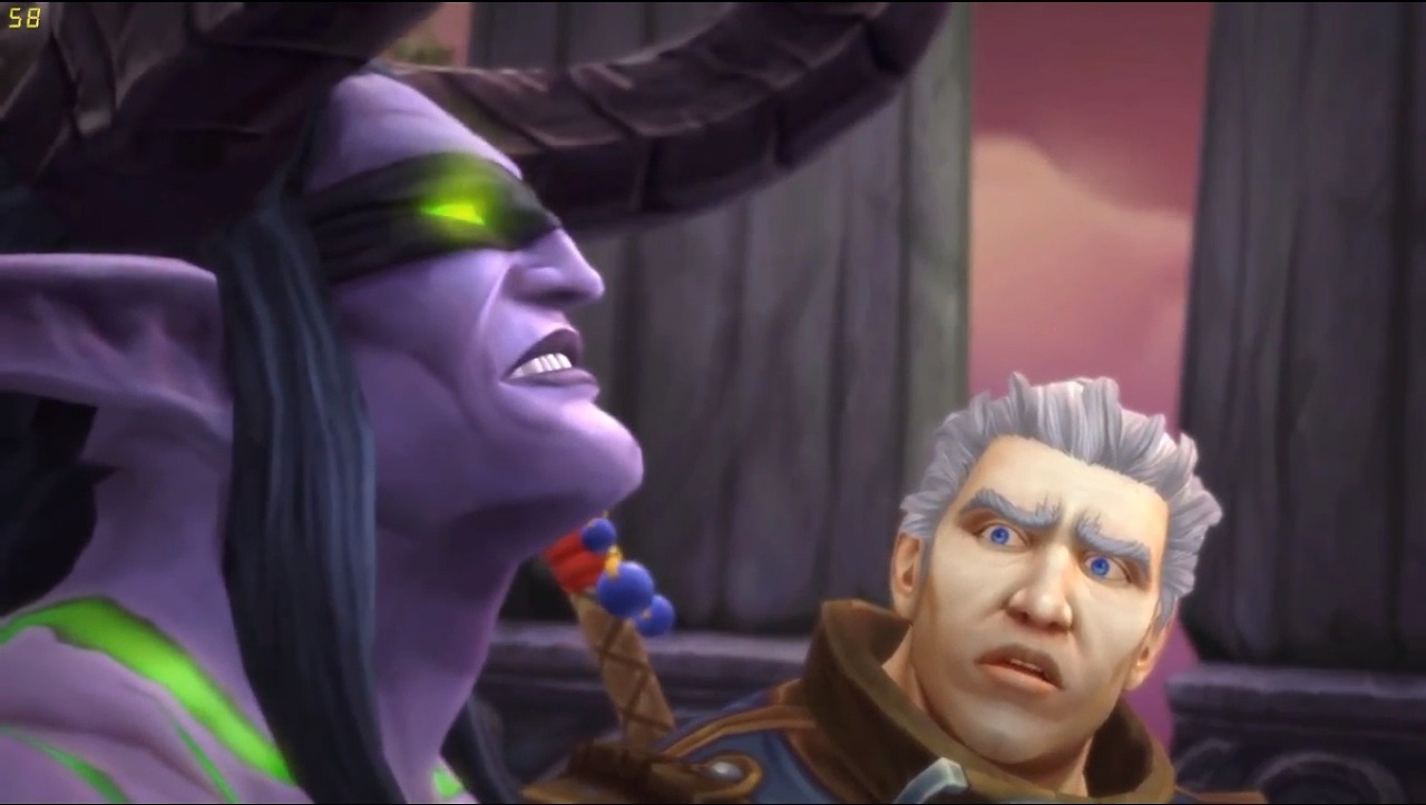 Illidan and Khadgar Blank Meme Template