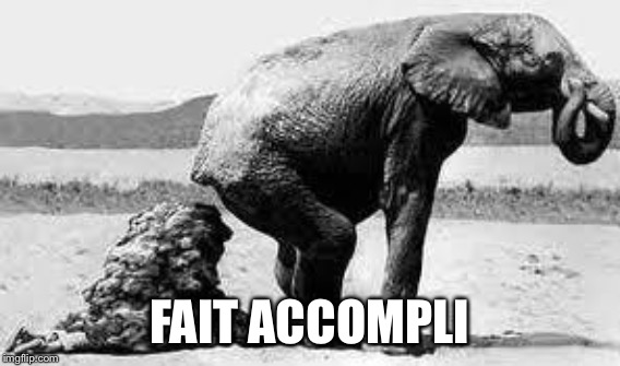 FAIT ACCOMPLI | made w/ Imgflip meme maker