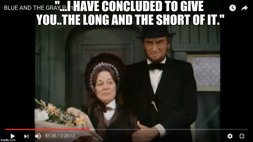 long and short. | "...I HAVE CONCLUDED TO GIVE YOU..THE LONG AND THE SHORT OF IT." | image tagged in movies,humor | made w/ Imgflip meme maker
