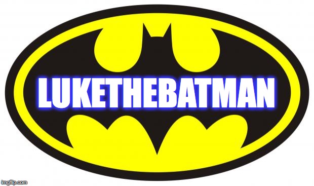 Batman Logo | LUKETHEBATMAN | image tagged in batman logo | made w/ Imgflip meme maker