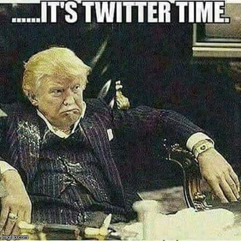 Donnie Montana.  Twitter weaponized. | ......IT'S TWITTER TIME | image tagged in scar face,tony montana,donald trump | made w/ Imgflip meme maker