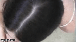 pigtailed brunette bone bobber | image tagged in gifs | made w/ Imgflip video-to-gif maker