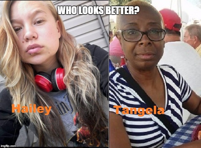 Hailey vs Tangela | WHO LOOKS BETTER? | image tagged in haileyvstangela | made w/ Imgflip meme maker
