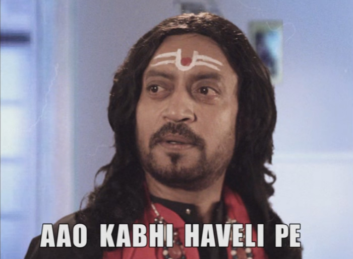 Aao Kabhi Haveli Pe Blank Meme Template