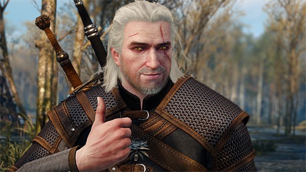 High Quality Geralt thumb up Blank Meme Template