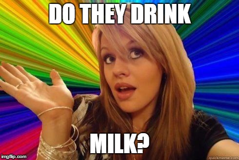 DO THEY DRINK MILK? | made w/ Imgflip meme maker